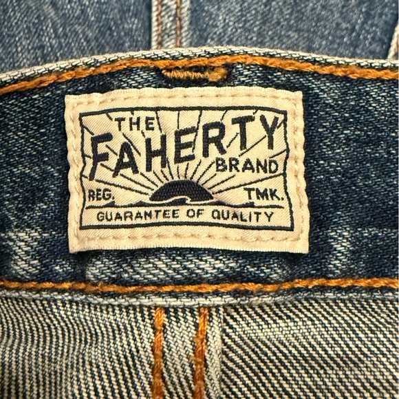 Faherty Light Blue Slim Jeans - Picture 10 of 13